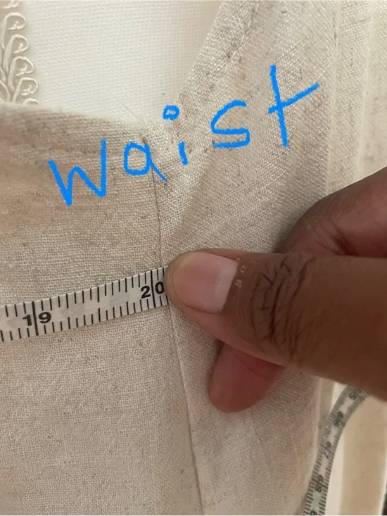 1.4.3. Story by Line Up Cream Linen Textured Jumpsuit- EUC - Picture 11 of 12